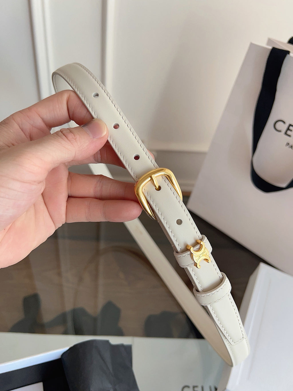 Vivienne Taurillon Belt | 18mm
