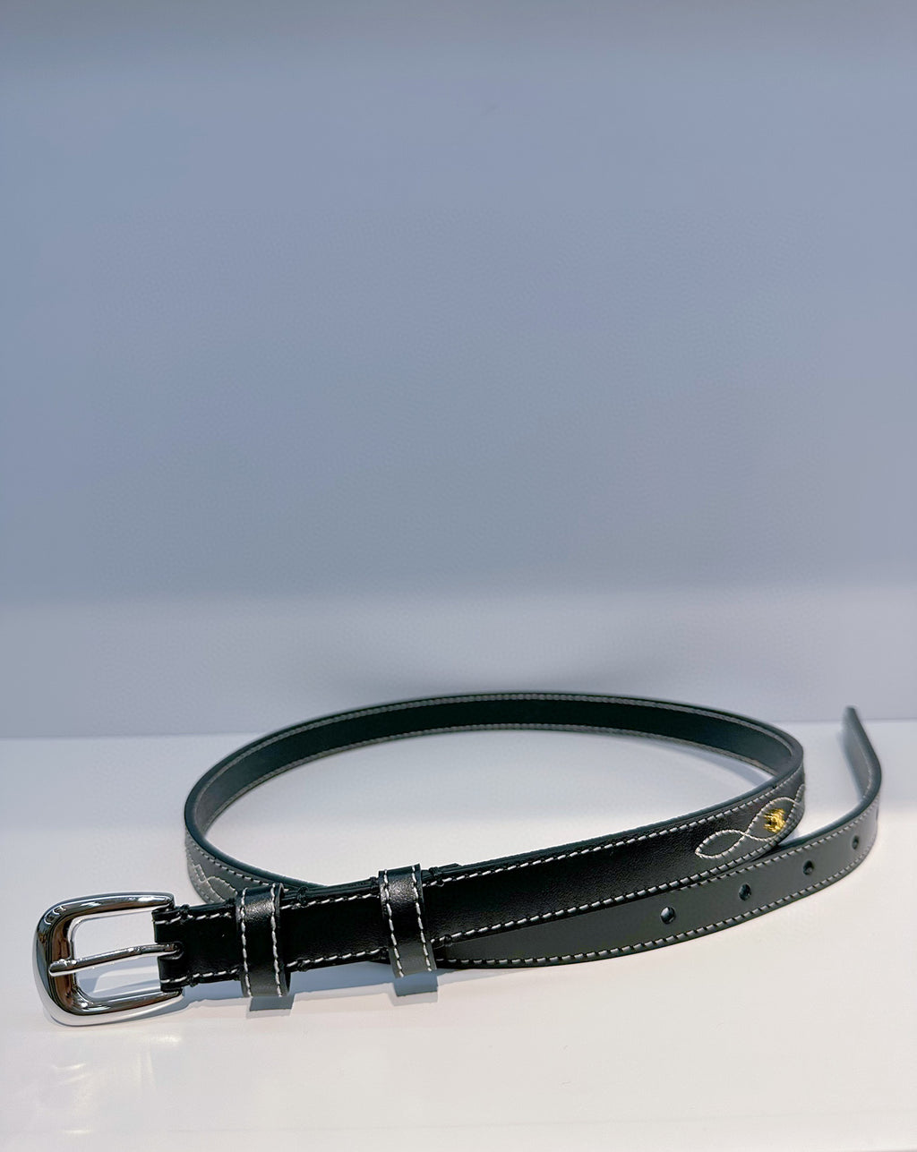 C Women's Belt – Handmade Tanneries Haas Novonappa Leather, Vintage French Style