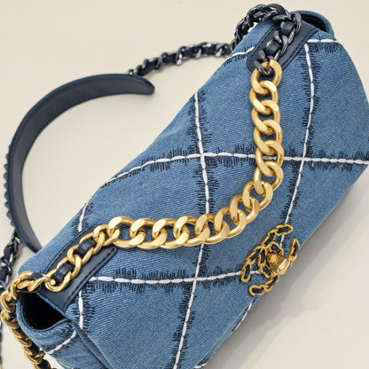 Cha*nel Bag Tofu Bag - Classic Denim Series