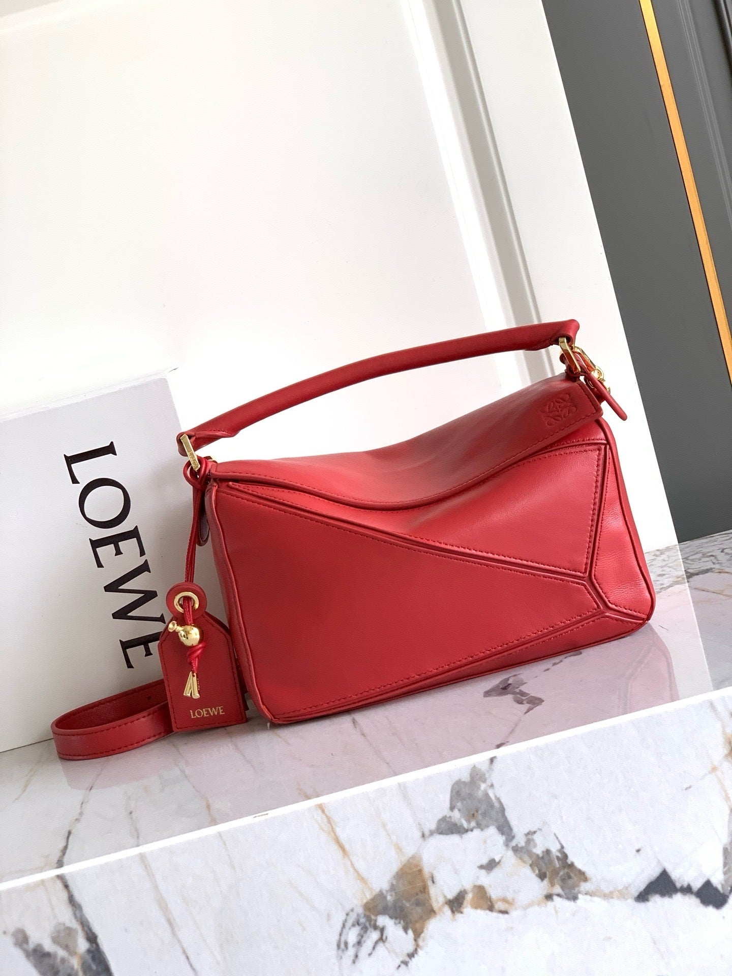 Premium Lambskin Geometric Puzzle Bag [Premium Quality]