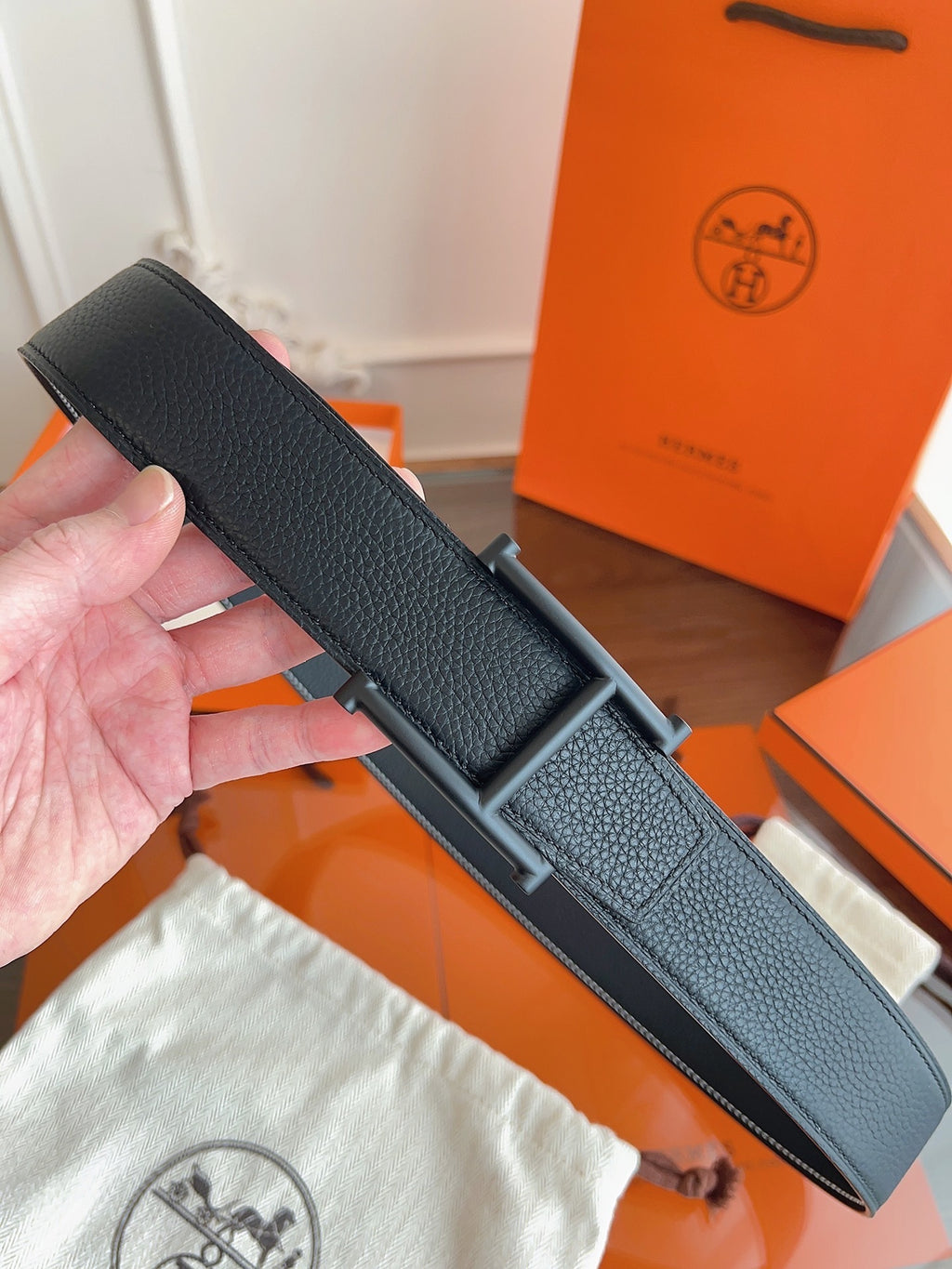 Premium Reversible Leather Belt — 3.8cm Width
