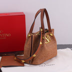 Handwoven Studded Tote Bag