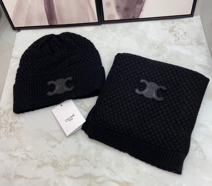 Ce*li*n cashmere hat and scarves