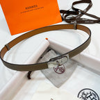 Slim Leather Waist Belt – Adjustable Fit