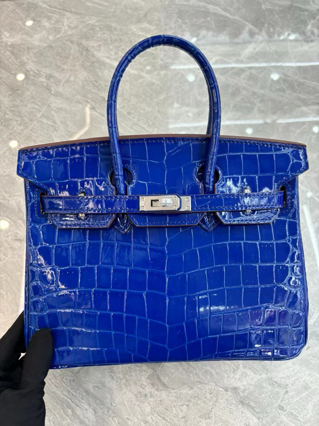 Her*mes Crocodile Pattern Birkin Bag