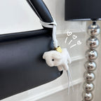 Felt & Leather Bunny Charm 🐰