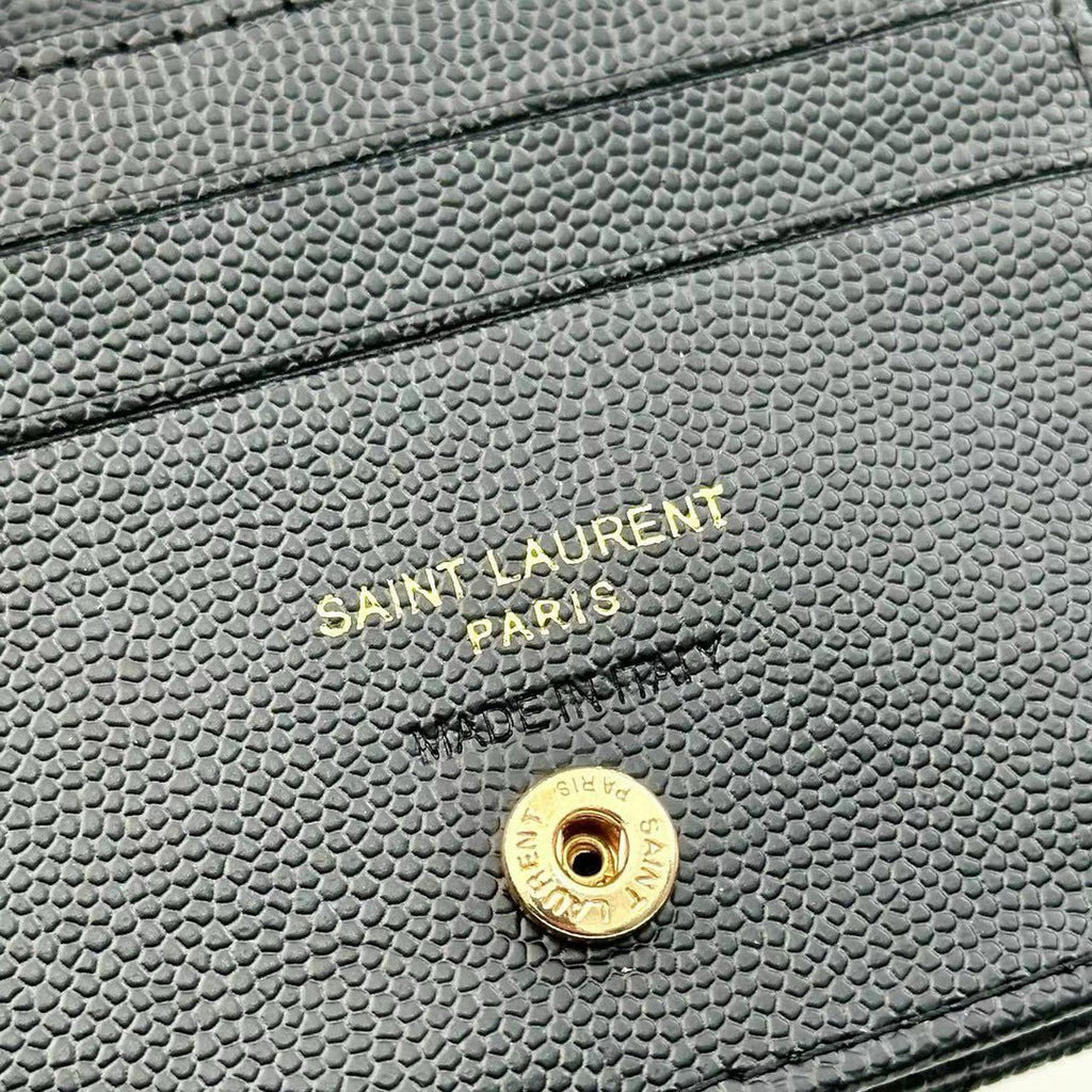 Y Compact Leather Bi-Fold Wallet