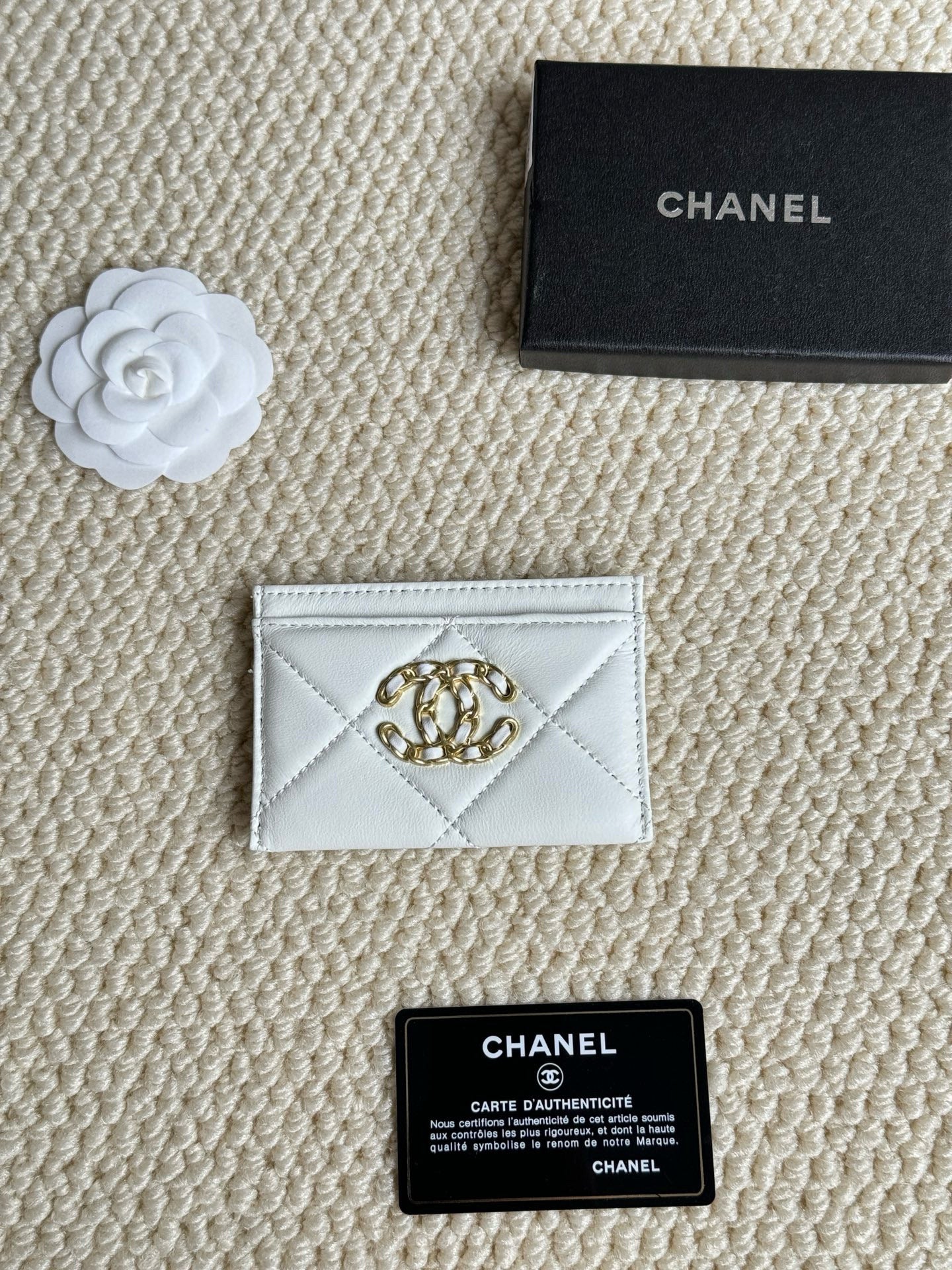Quilted Lambskin Card Holder