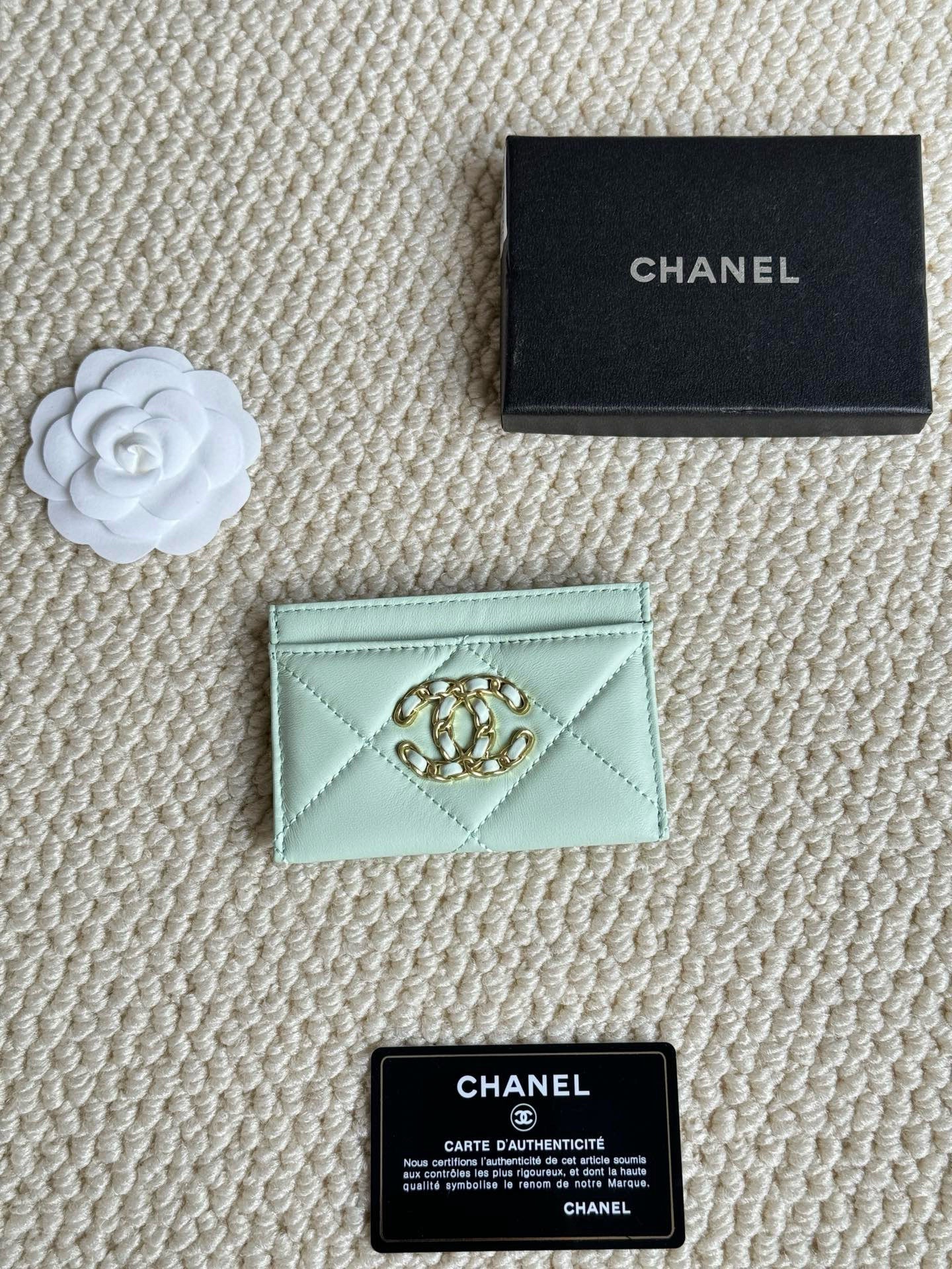 Quilted Lambskin Card Holder