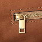 Y Elegant Soft Leather Suede-Lined Tote Bag