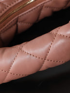 ICare Baby Pink Napa Leather Croissant Shoulder Bag