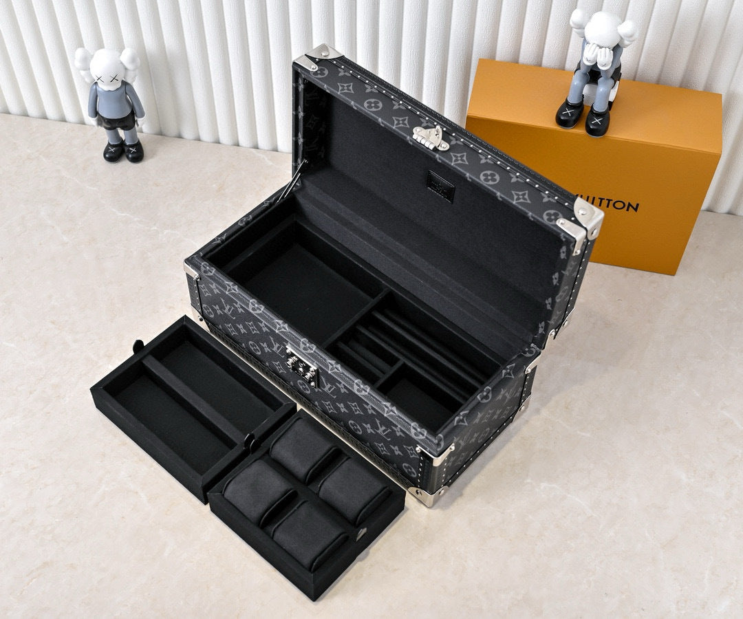 Monogram Canvas Jewelry &amp; Watch Box | 20209 | Premium Quality