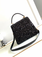 V-SLING 3D Embroidered Sequin Bag | 9866 MTX