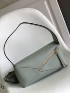 Premium Geometric Soft Leather Shoulder Bag – DSX