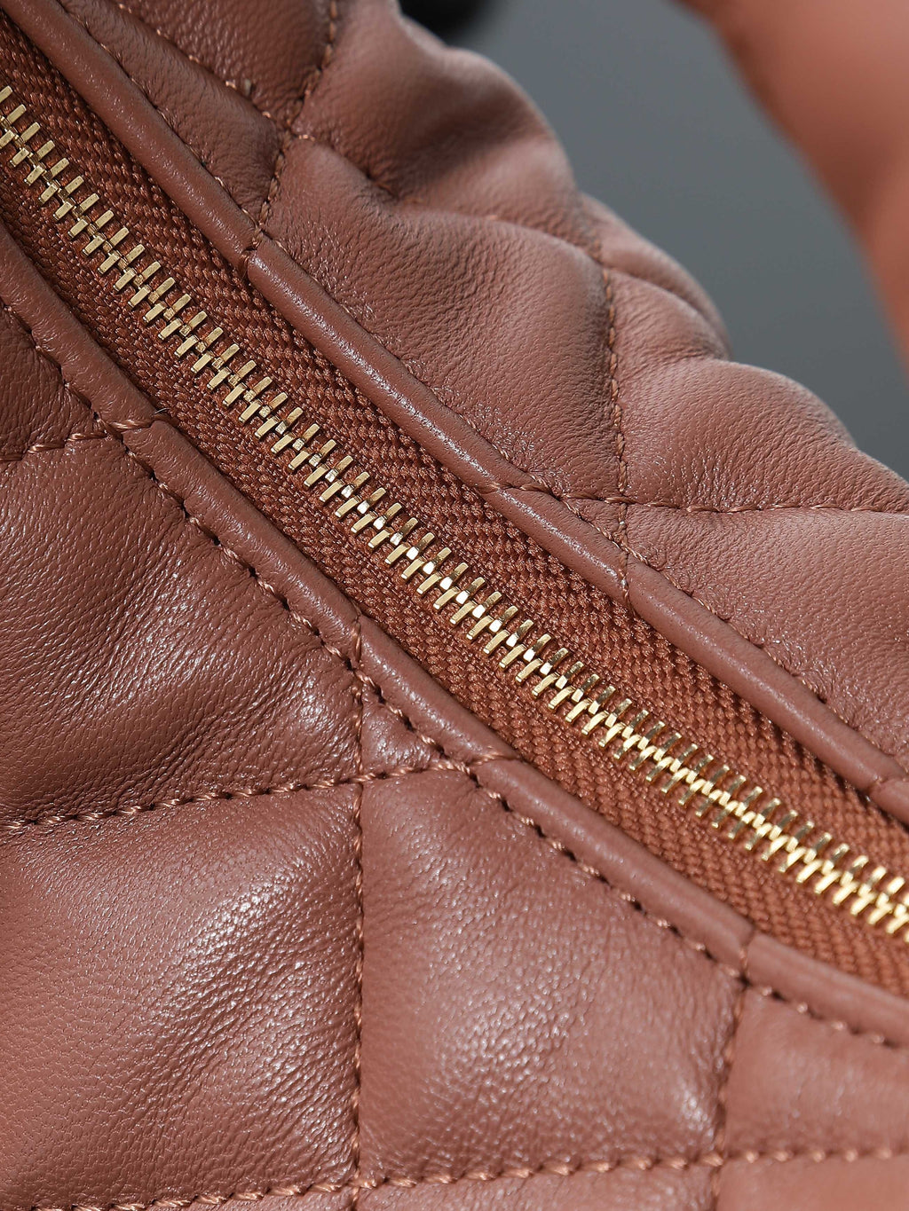 ICare Baby Pink Napa Leather Croissant Shoulder Bag