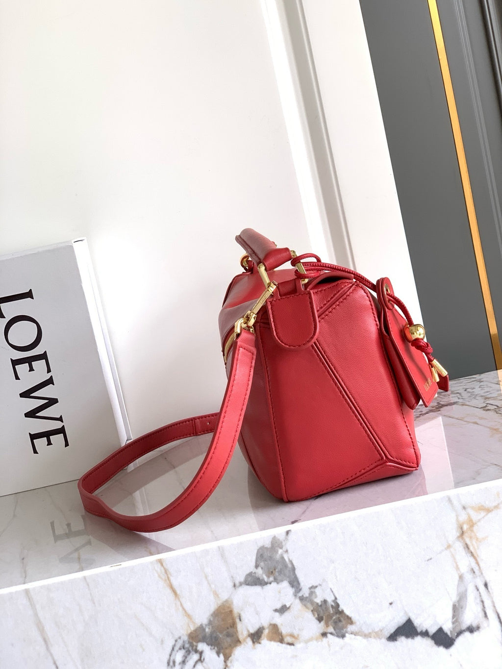 Premium Lambskin Geometric Puzzle Bag [Premium Quality]