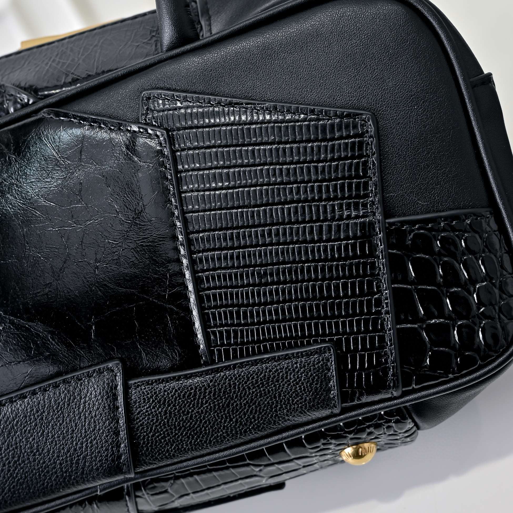 Patchwork Bowling Bag – Versatile & Unique Design