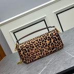 Leopard Print Logo Loco Calfskin Bag