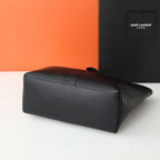 Y Elegant Soft Leather Suede-Lined Tote Bag