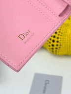 D Bow Logo Card Holder | S2867/ S2866| Lambskin |