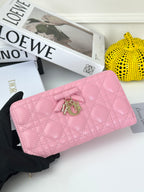 D Bow Logo Card Holder | S2867/ S2866| Lambskin |