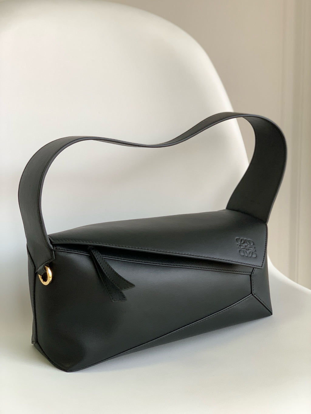 Premium Geometric Soft Leather Shoulder Bag – DSX
