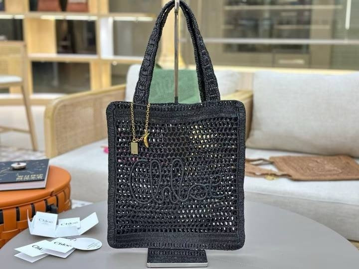 Handwoven Raffia &  Calfskin Tote (Premium Quality)