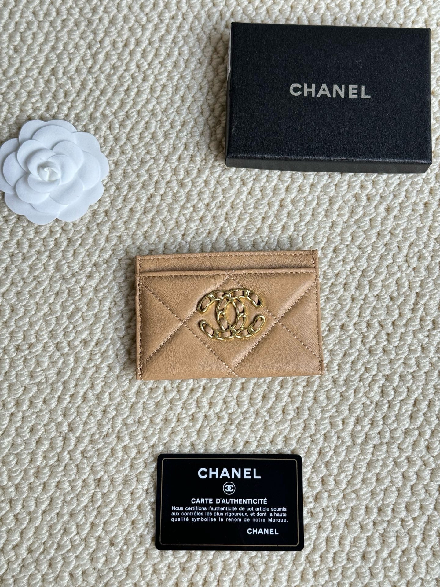Quilted Lambskin Card Holder