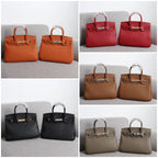 Elegant Togo-Textured Leather Handbag – Premium Craftsmanship