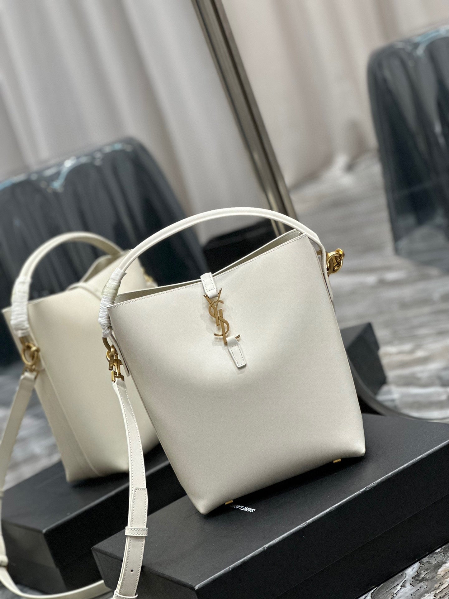 Y*S*L Bucket Bag in Original Italian Calfskin