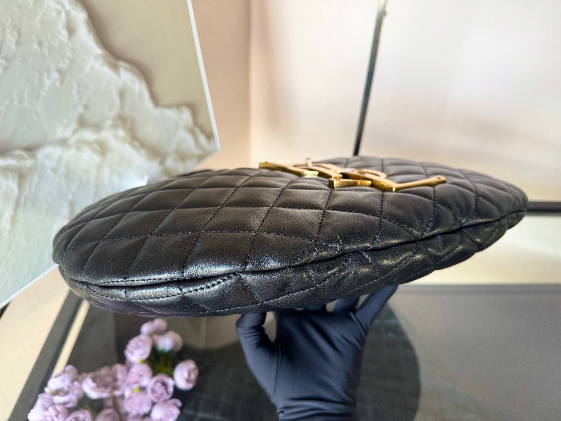 ICARE Baby Nappa Leather Shoulder Bag