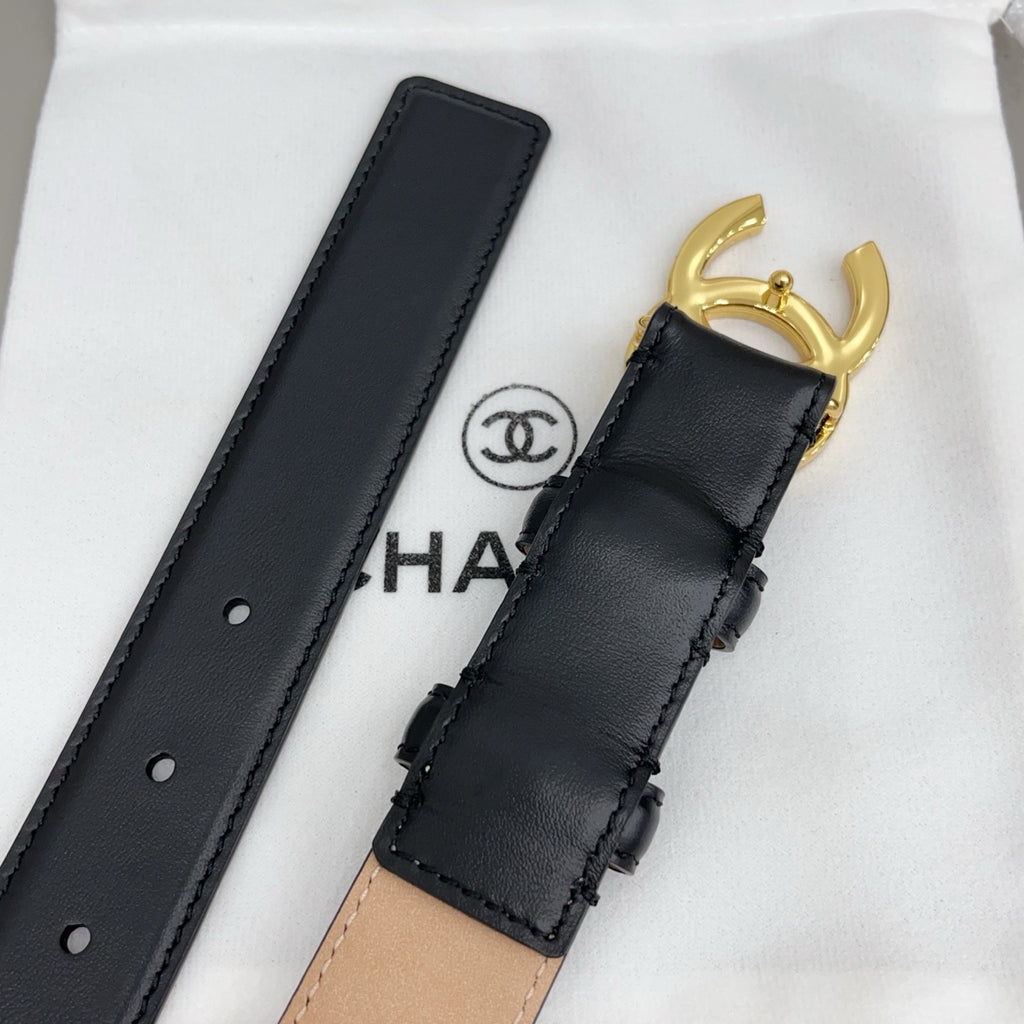 Logo Reversible Belt | 3cm | Calfskin Leather
