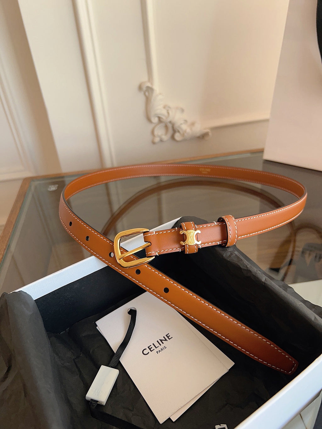 Vivienne Taurillon Belt | 18mm