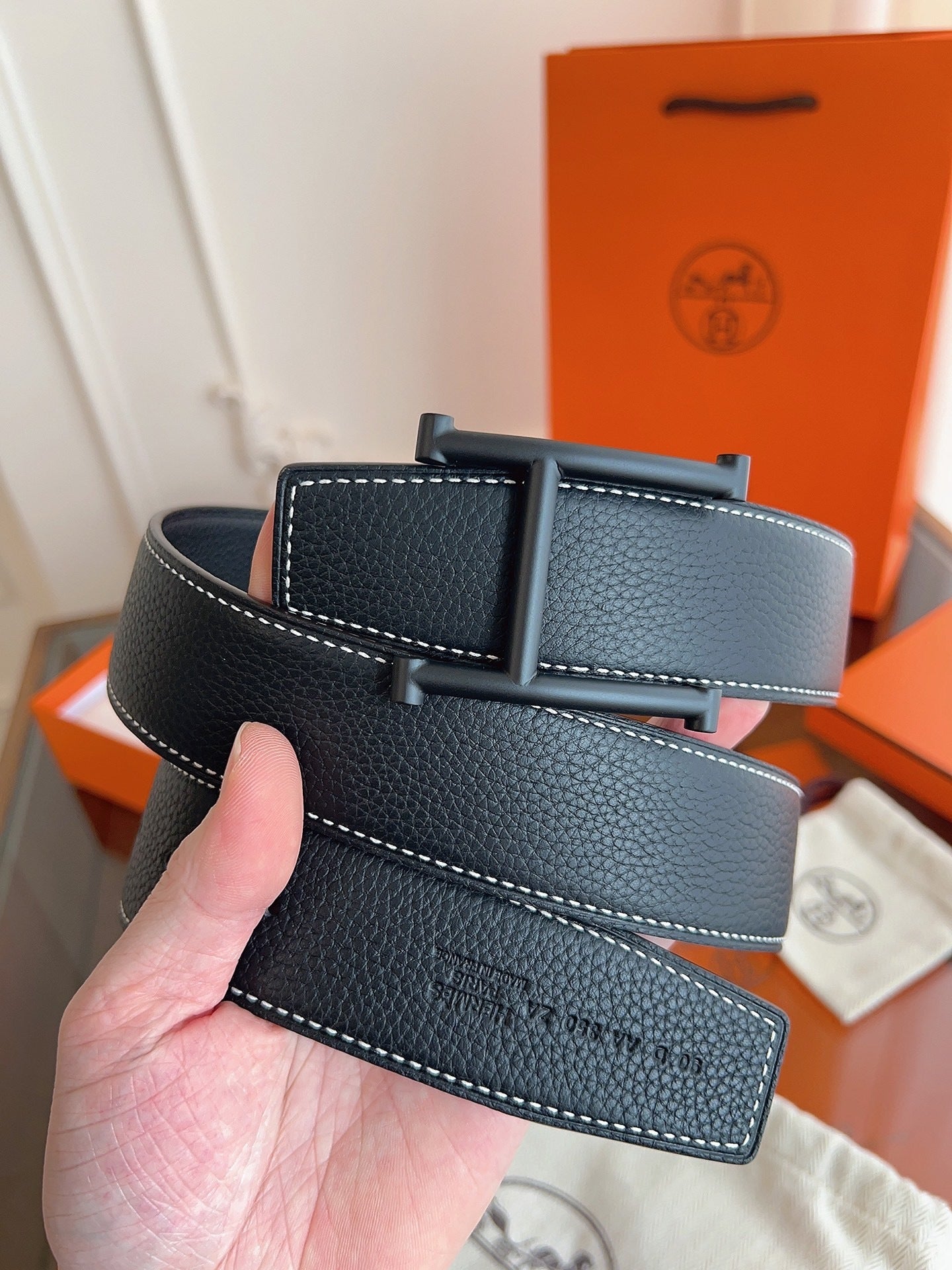 Premium Reversible Leather Belt — 3.8cm Width