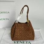 Soft Suede Parachute-Style Woven Bag