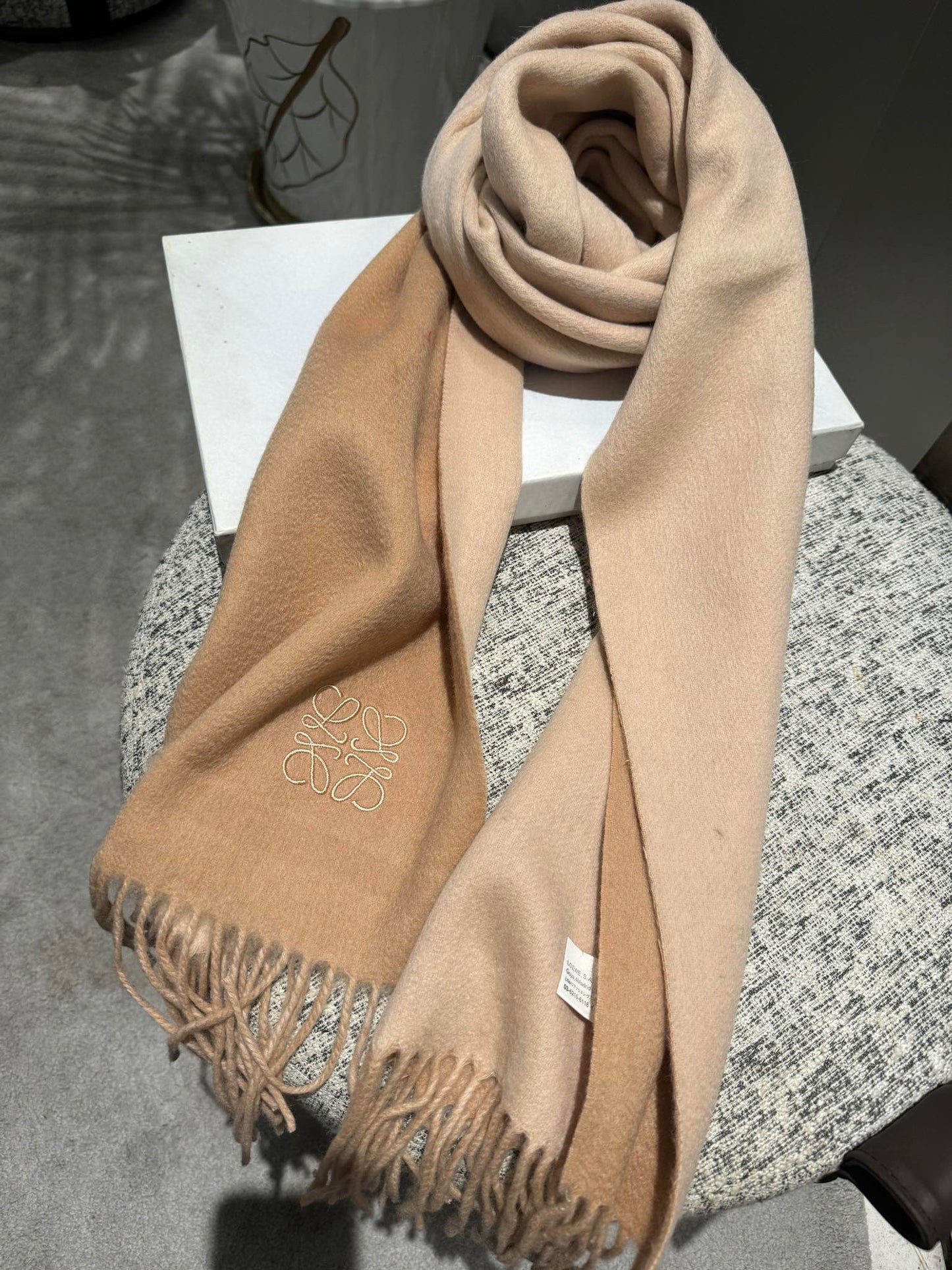 L*oe*w*e Double-Sided Cashmere Shawl