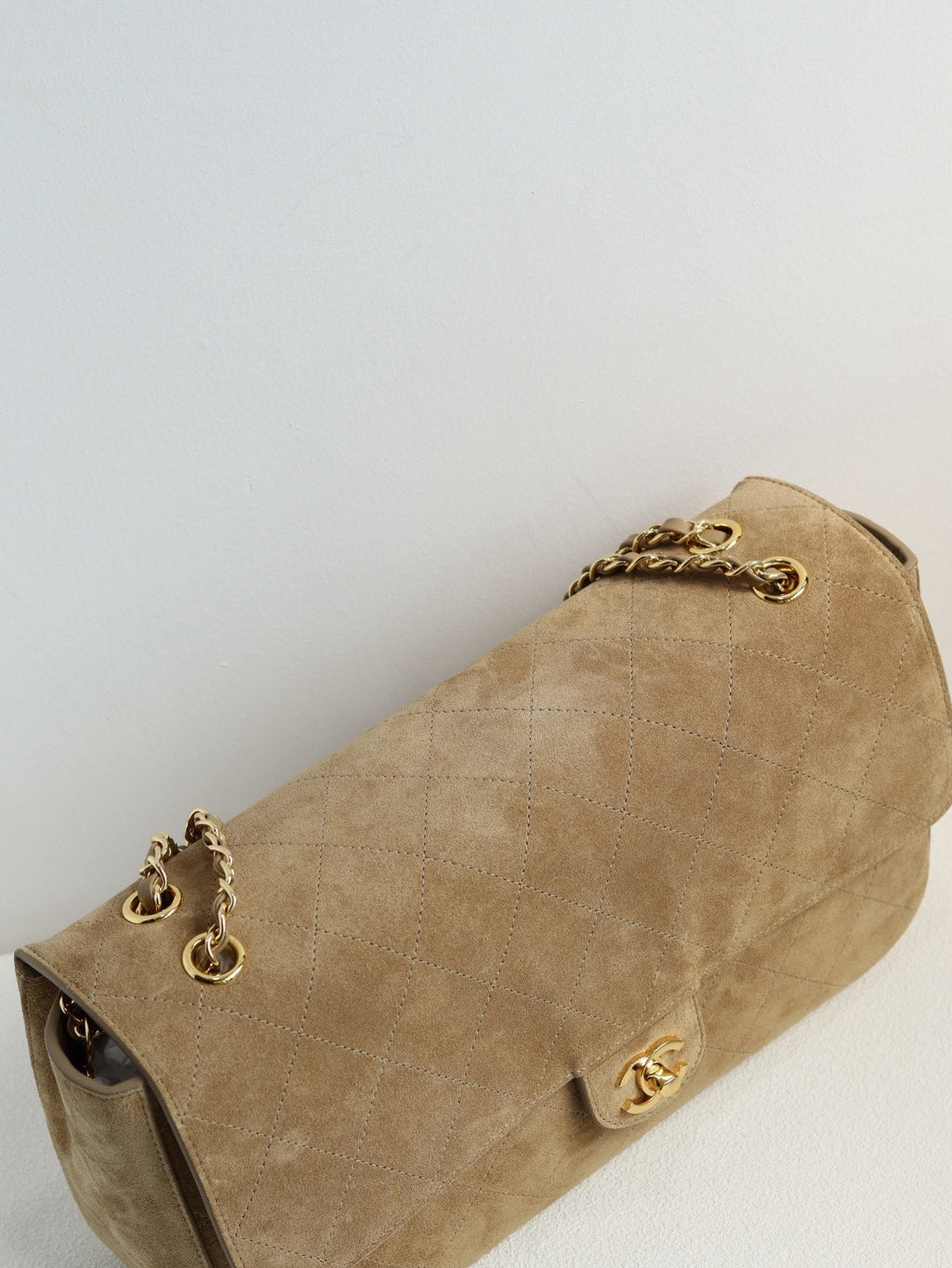 26S Suede & Calfskin Maxi Flap Bag | (Premium Quality+++)