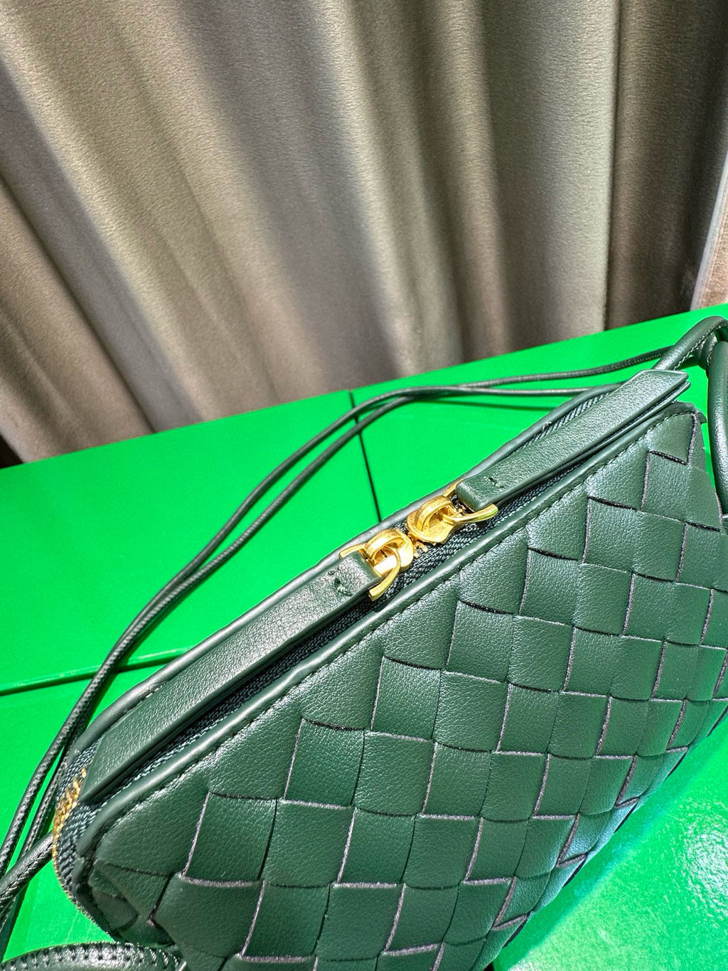 Woven Leather Concert Pouch