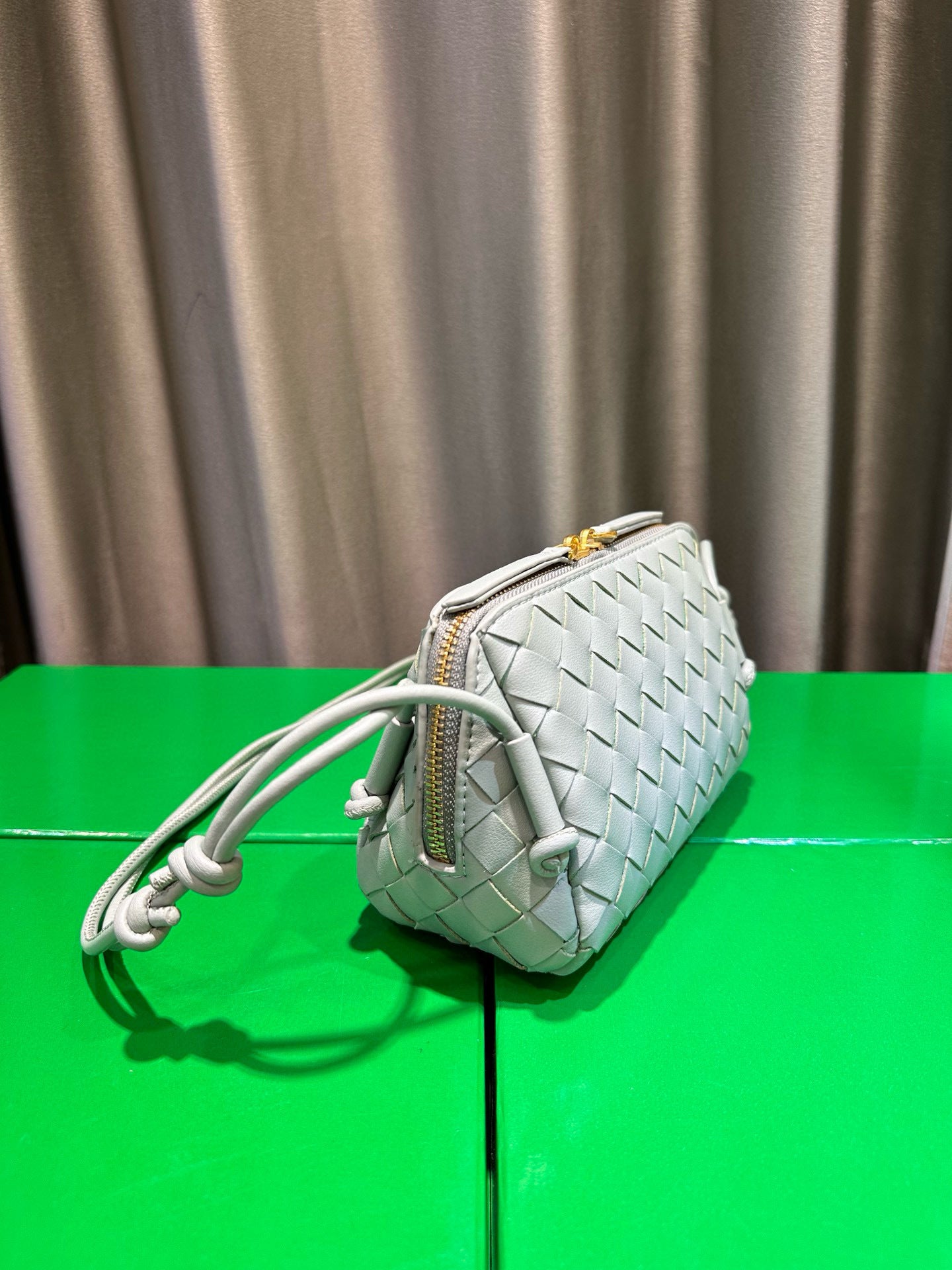 Woven Leather Concert Pouch