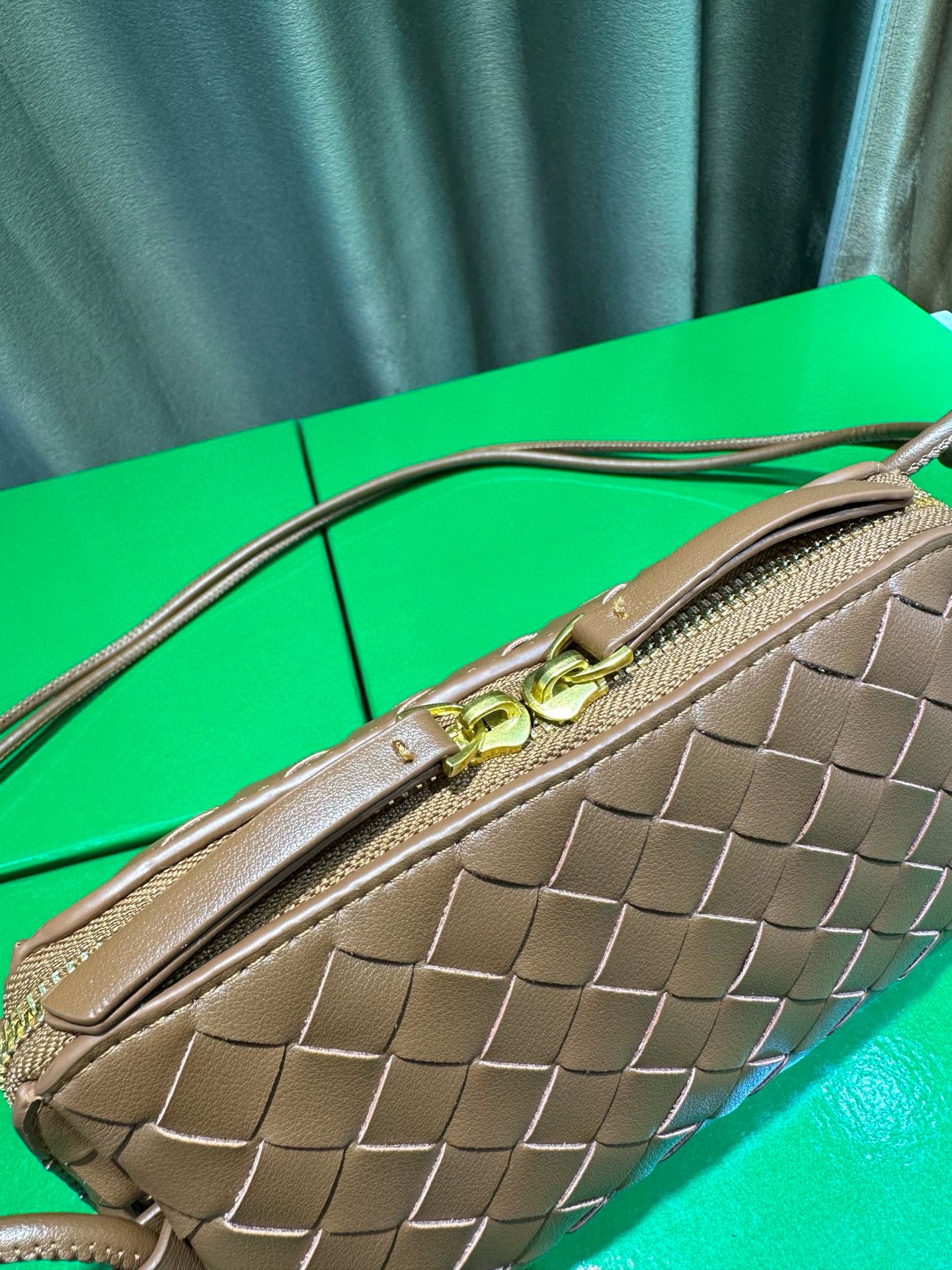 Woven Leather Concert Pouch