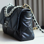 19 Bag | Goatskin Leather | 24K Gold-Tone Hardware | Medium 30cm (Premium Quality )