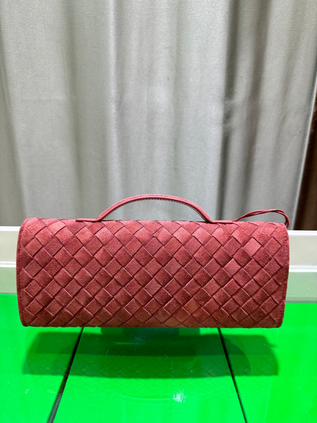 Frosted Leather Evening Handbag