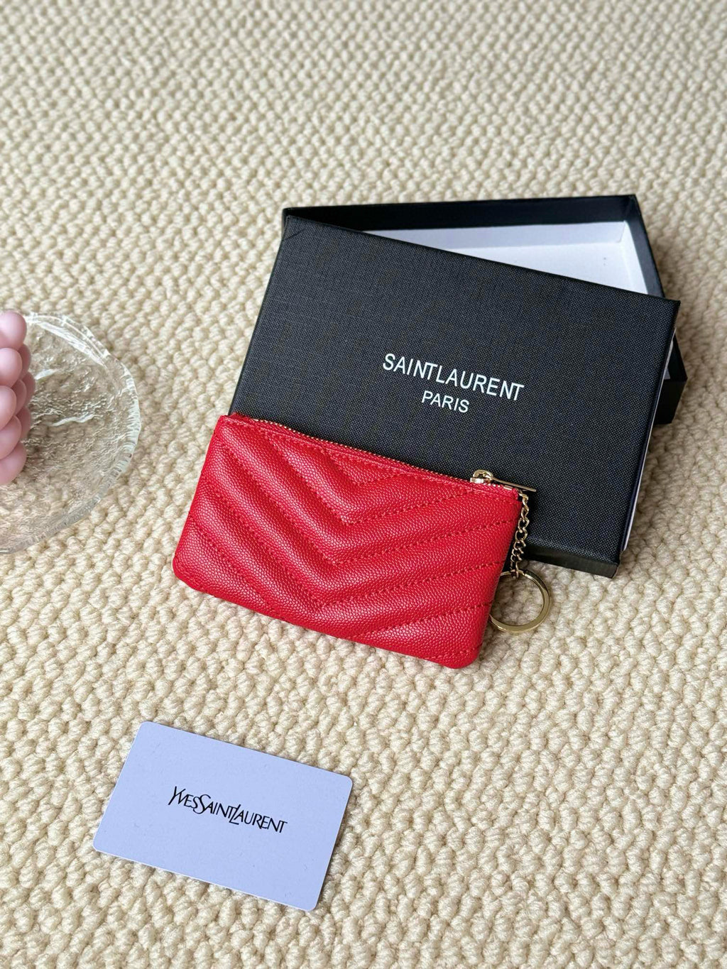 Luxury Quilted Key Pouch