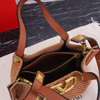 Handwoven Studded Tote Bag