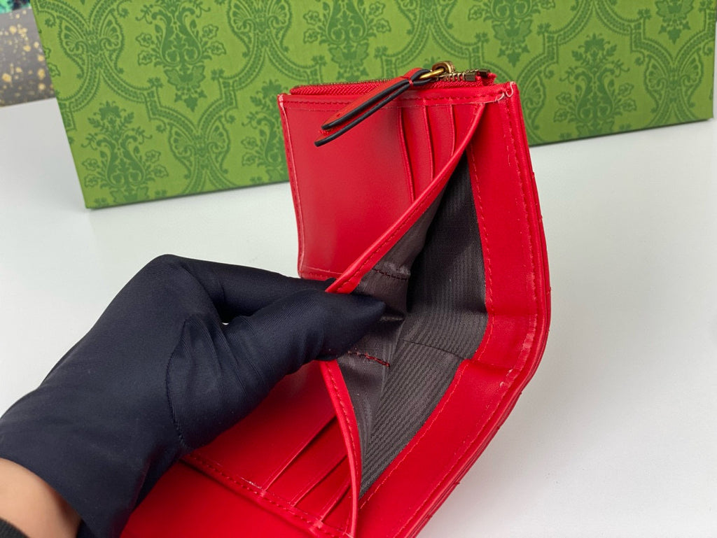 Double J  Bronze Metal Folding Clip Wallet