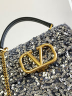 V-SLING 3D Embroidered Sequin Bag | 9866 MTX