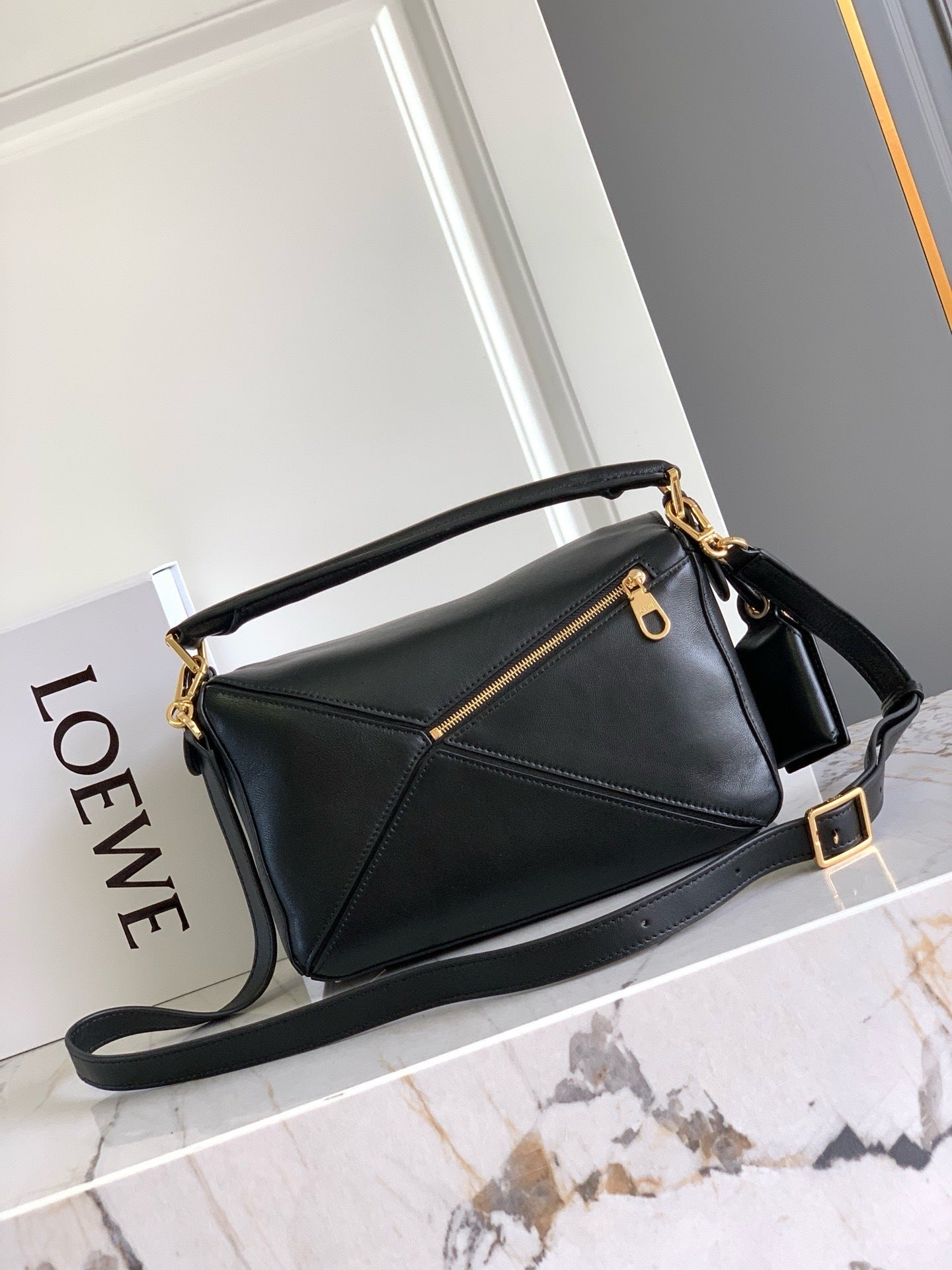 Premium Lambskin Geometric Puzzle Bag [Premium Quality]