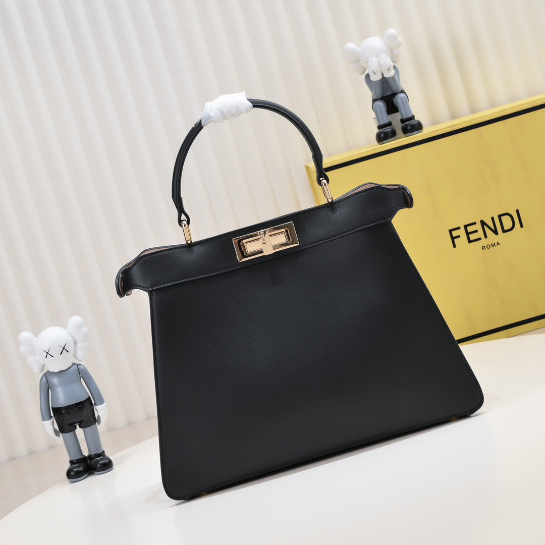 Peekaboo-Inspired Leather Handbag