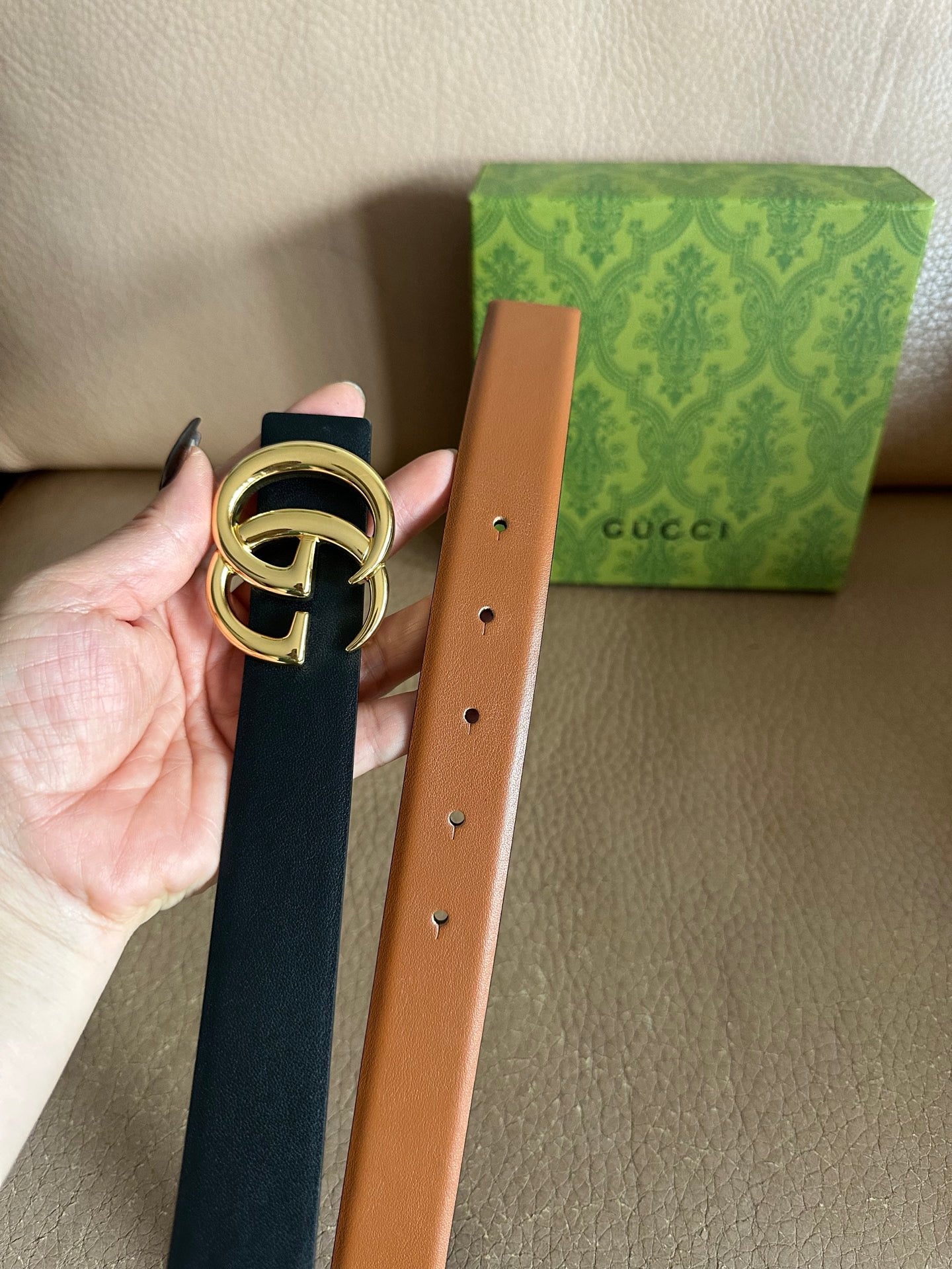 Double Letter Reversible Belt