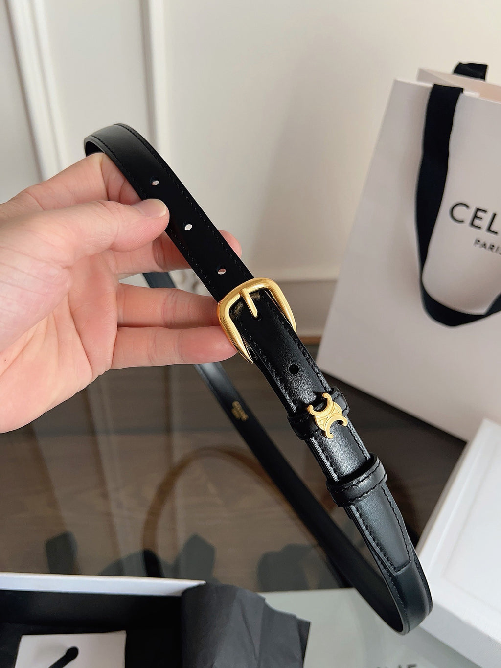 Vivienne Taurillon Belt | 18mm